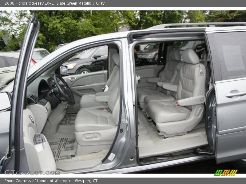 Slate Green Metallic / Gray 2008 Honda Odyssey EX-L