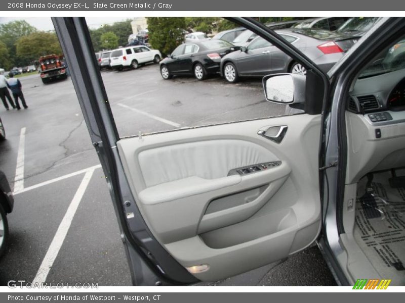 Slate Green Metallic / Gray 2008 Honda Odyssey EX-L