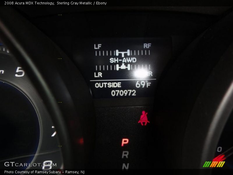 Sterling Gray Metallic / Ebony 2008 Acura MDX Technology