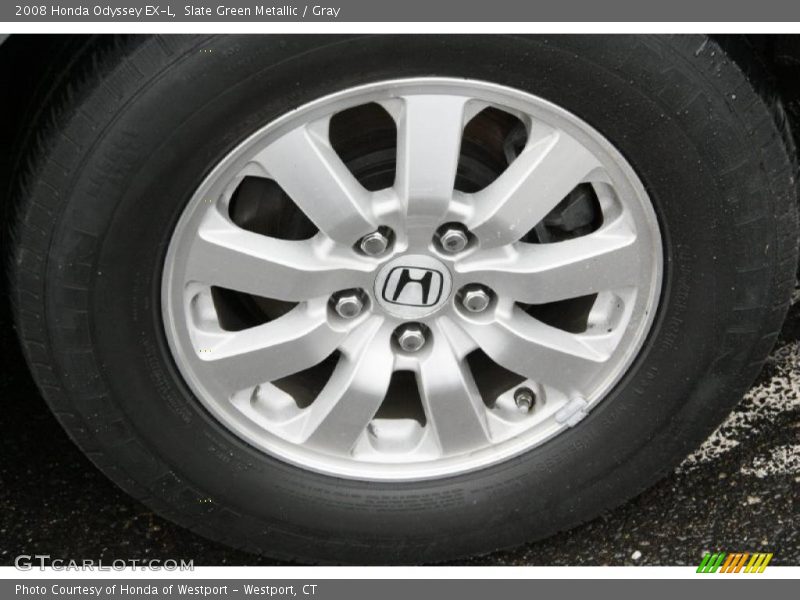 Slate Green Metallic / Gray 2008 Honda Odyssey EX-L