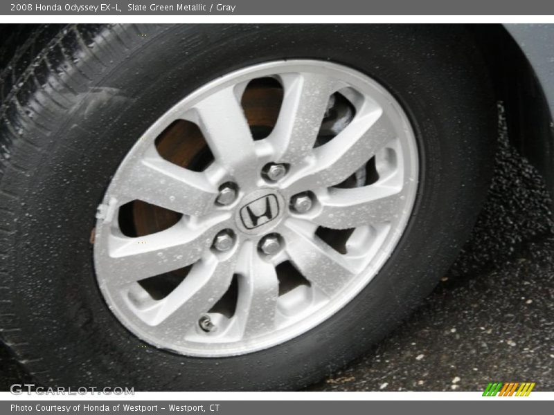 Slate Green Metallic / Gray 2008 Honda Odyssey EX-L
