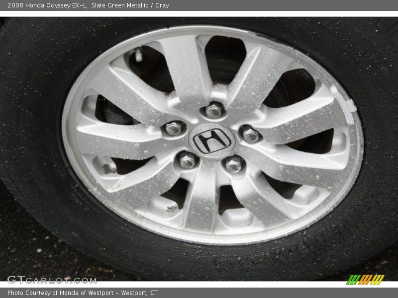 Slate Green Metallic / Gray 2008 Honda Odyssey EX-L