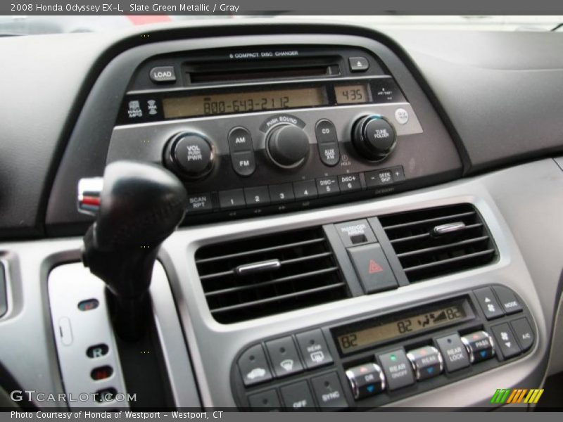 Slate Green Metallic / Gray 2008 Honda Odyssey EX-L
