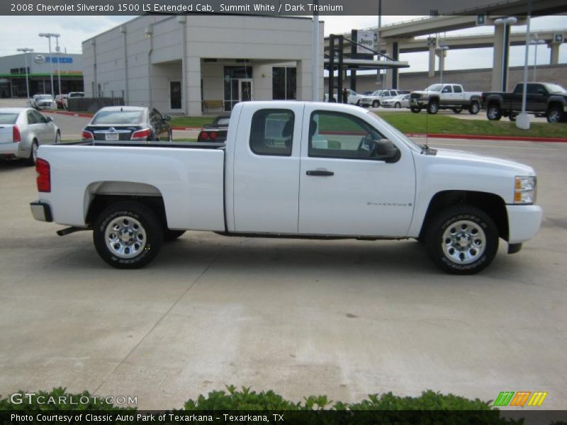 Summit White / Dark Titanium 2008 Chevrolet Silverado 1500 LS Extended Cab