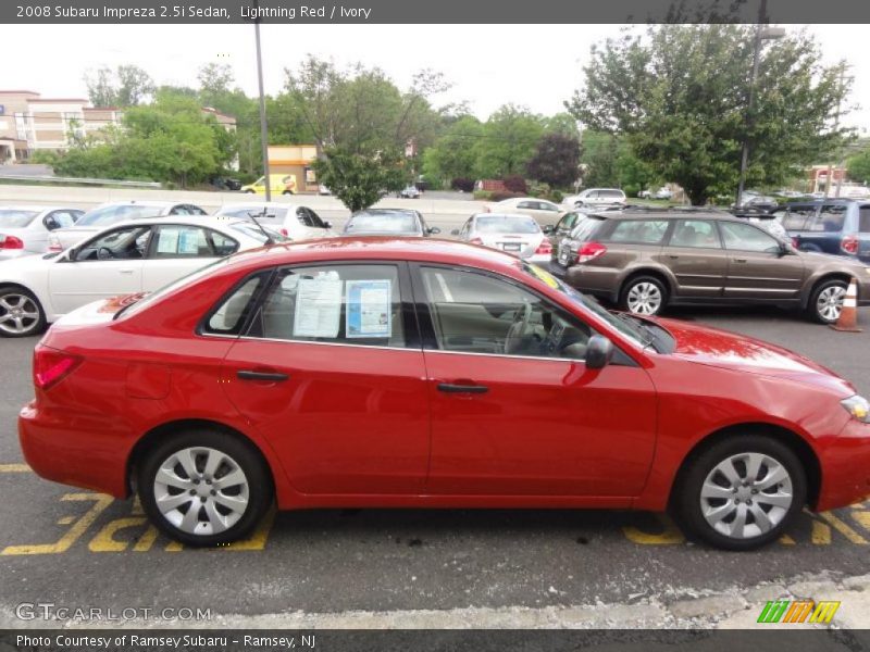 Lightning Red / Ivory 2008 Subaru Impreza 2.5i Sedan