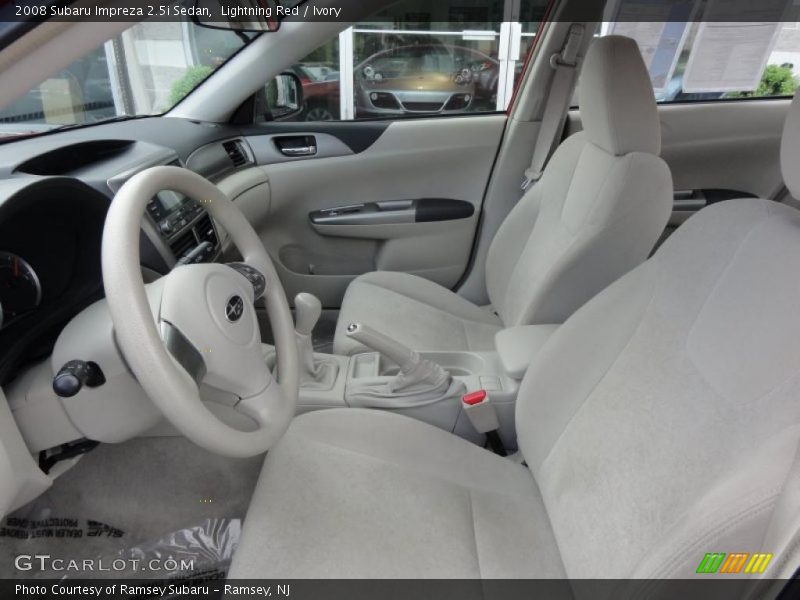 Lightning Red / Ivory 2008 Subaru Impreza 2.5i Sedan