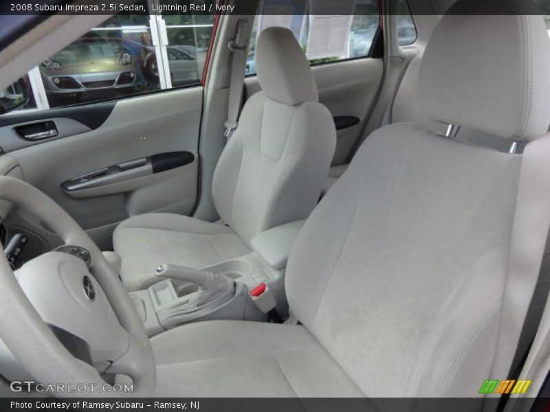 Lightning Red / Ivory 2008 Subaru Impreza 2.5i Sedan