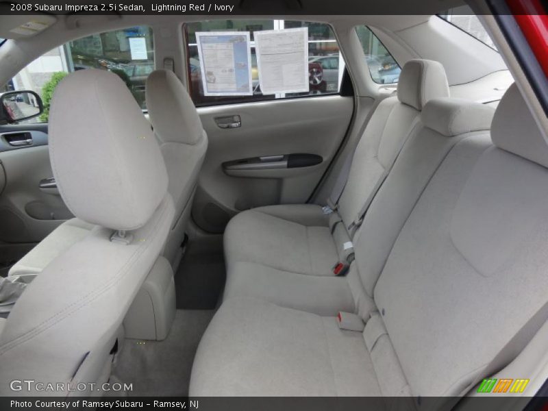 Lightning Red / Ivory 2008 Subaru Impreza 2.5i Sedan