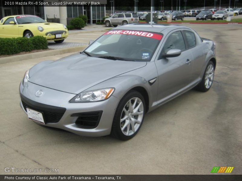 Liquid Silver Metallic / Black 2010 Mazda RX-8 Sport