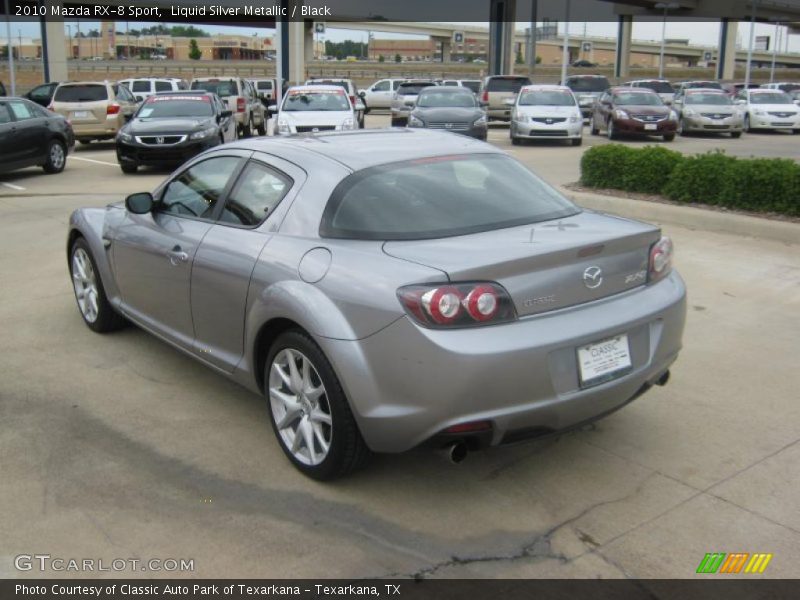 Liquid Silver Metallic / Black 2010 Mazda RX-8 Sport