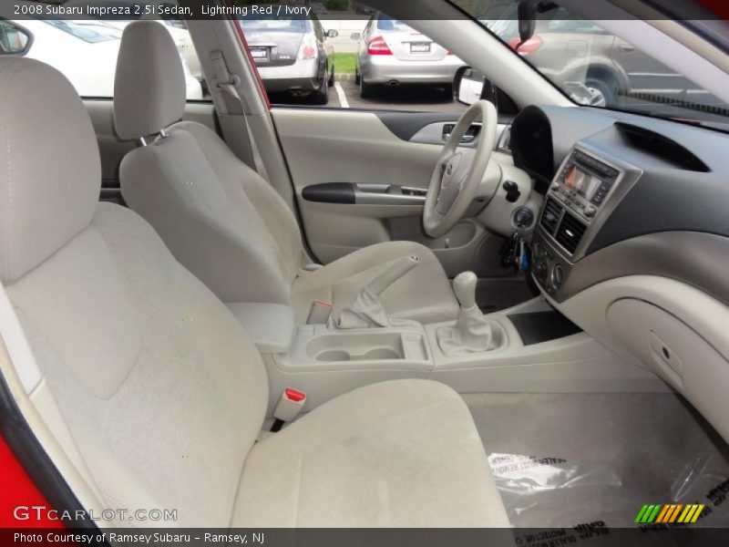 Lightning Red / Ivory 2008 Subaru Impreza 2.5i Sedan