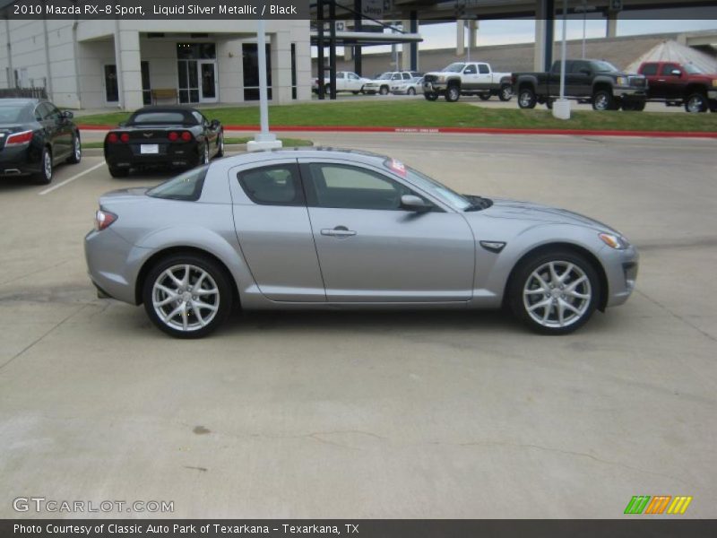 Liquid Silver Metallic / Black 2010 Mazda RX-8 Sport