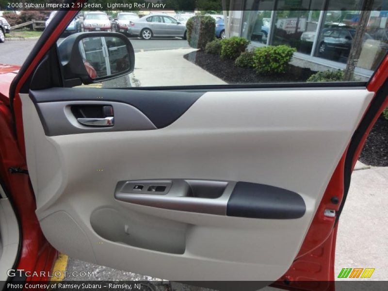 Lightning Red / Ivory 2008 Subaru Impreza 2.5i Sedan