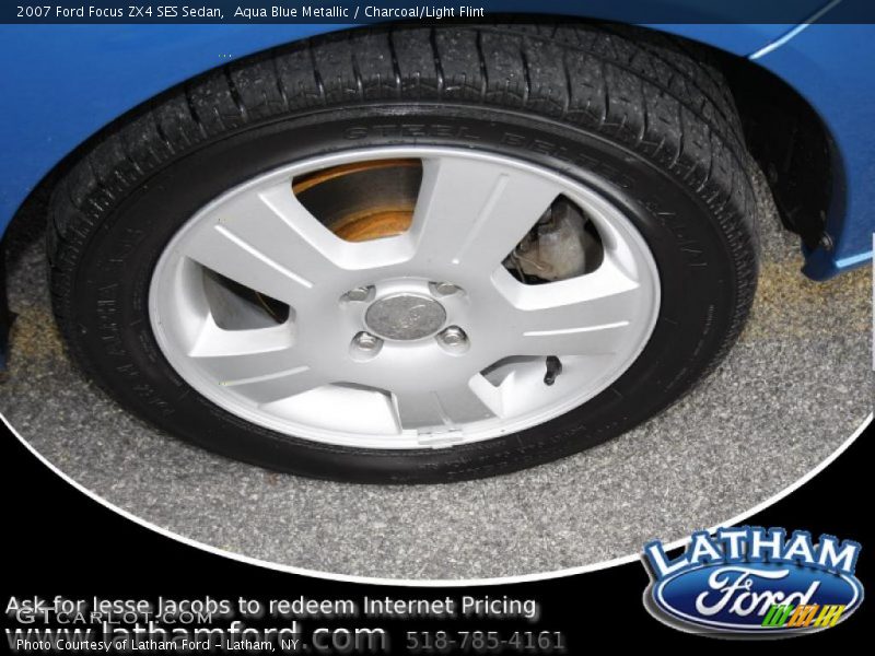 Aqua Blue Metallic / Charcoal/Light Flint 2007 Ford Focus ZX4 SES Sedan