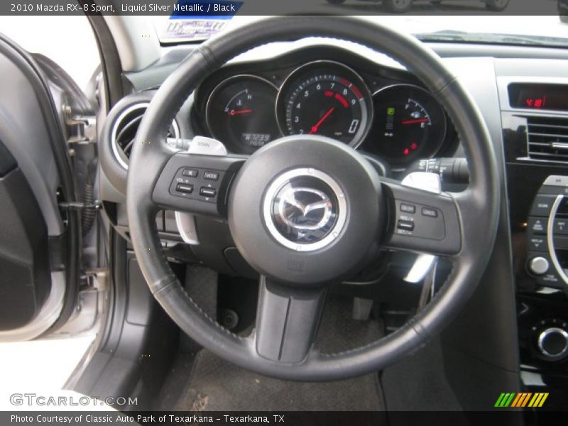 Liquid Silver Metallic / Black 2010 Mazda RX-8 Sport