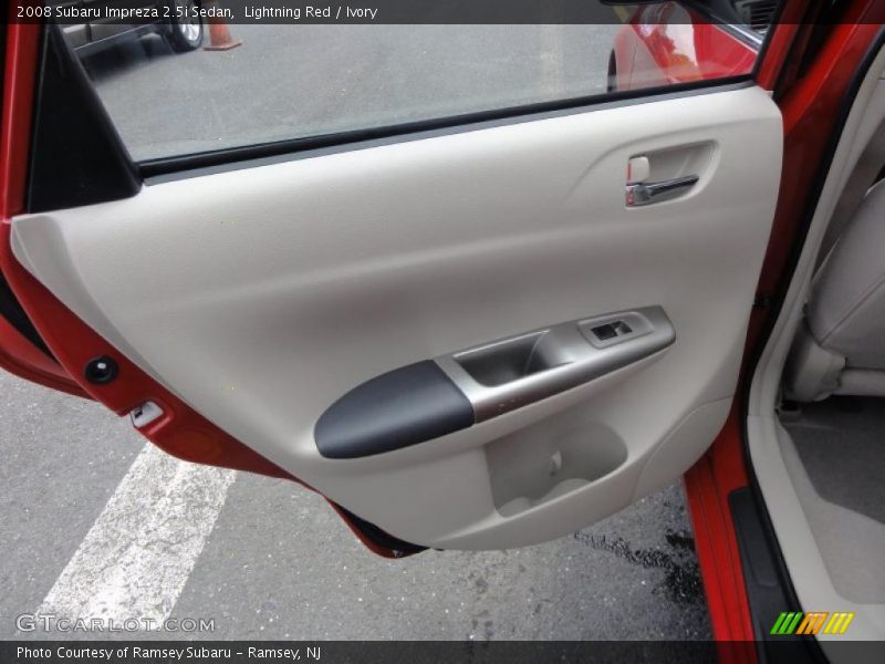 Lightning Red / Ivory 2008 Subaru Impreza 2.5i Sedan