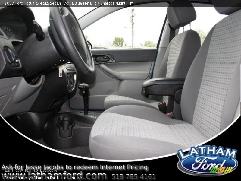 Aqua Blue Metallic / Charcoal/Light Flint 2007 Ford Focus ZX4 SES Sedan