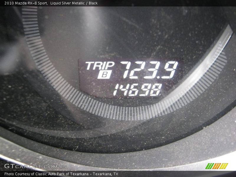 Liquid Silver Metallic / Black 2010 Mazda RX-8 Sport