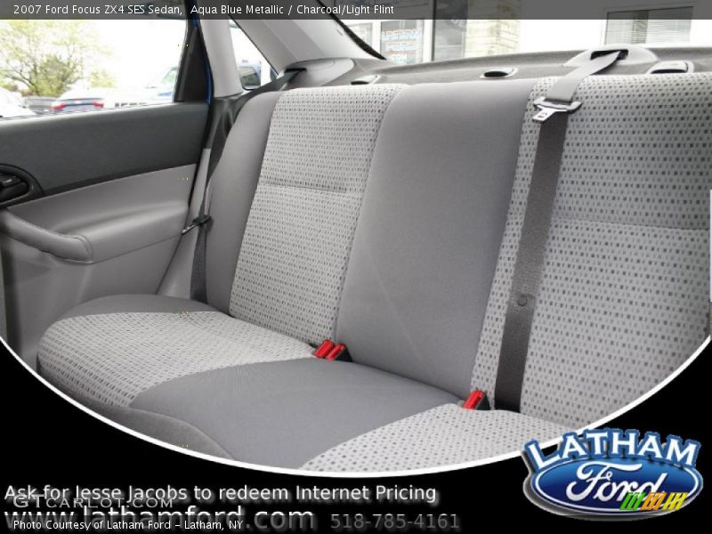 Aqua Blue Metallic / Charcoal/Light Flint 2007 Ford Focus ZX4 SES Sedan