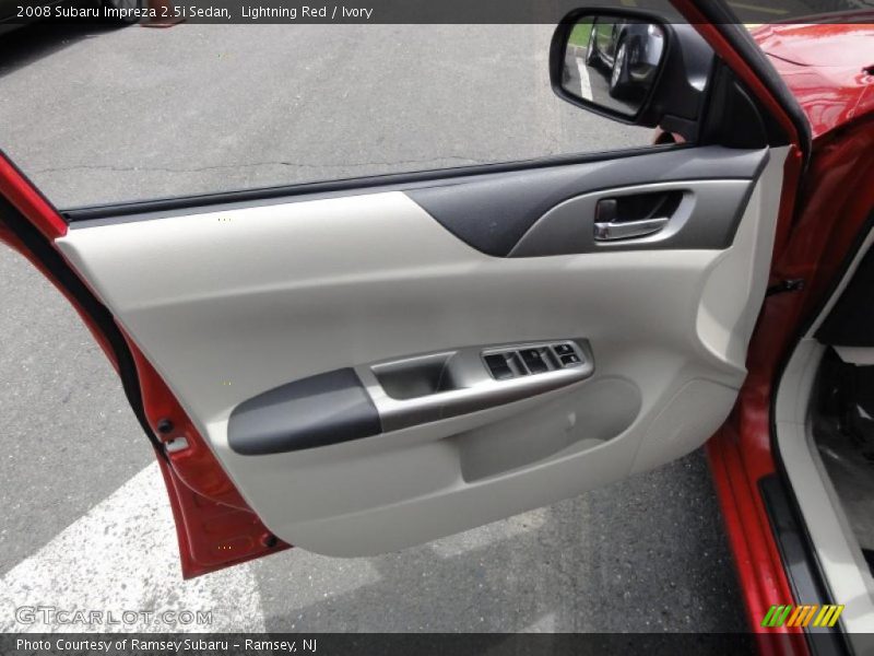 Lightning Red / Ivory 2008 Subaru Impreza 2.5i Sedan