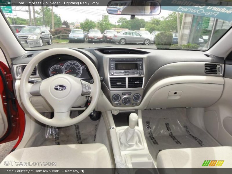 Lightning Red / Ivory 2008 Subaru Impreza 2.5i Sedan