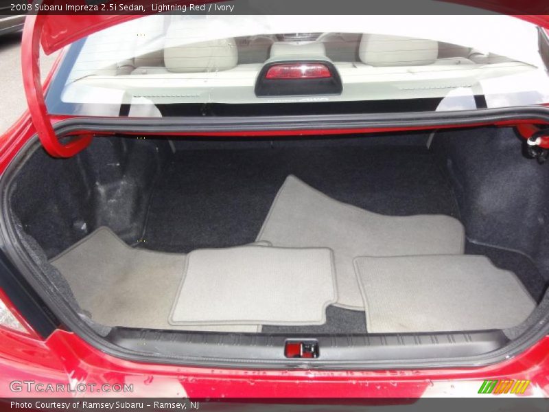 Lightning Red / Ivory 2008 Subaru Impreza 2.5i Sedan