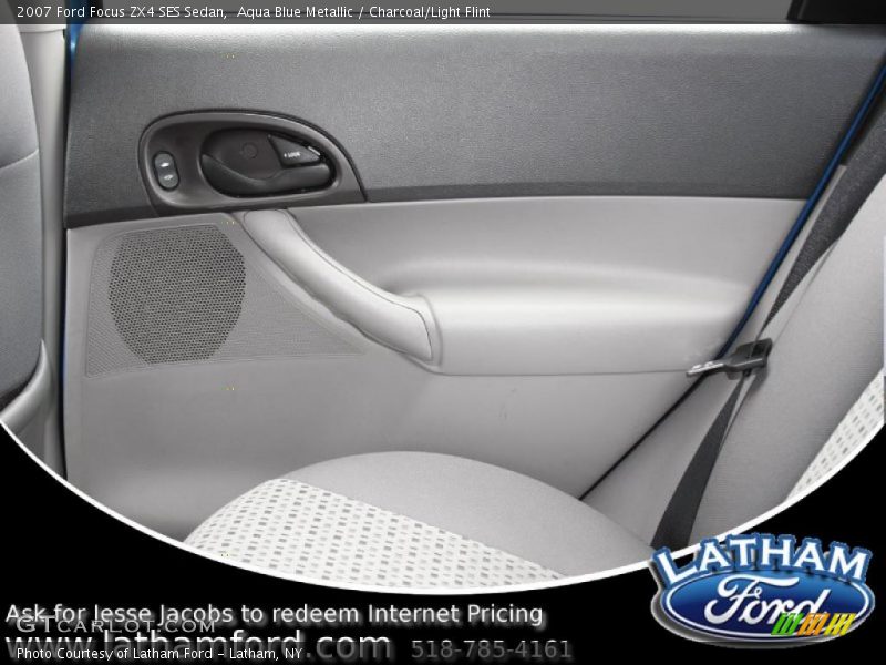 Aqua Blue Metallic / Charcoal/Light Flint 2007 Ford Focus ZX4 SES Sedan