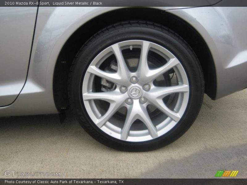 Liquid Silver Metallic / Black 2010 Mazda RX-8 Sport