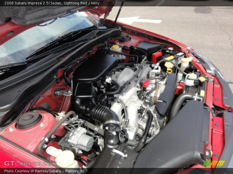 Lightning Red / Ivory 2008 Subaru Impreza 2.5i Sedan