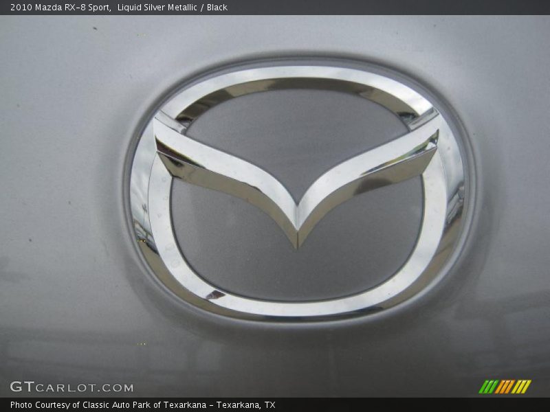 Liquid Silver Metallic / Black 2010 Mazda RX-8 Sport