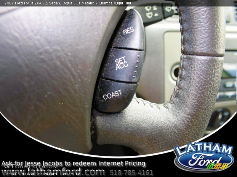 Aqua Blue Metallic / Charcoal/Light Flint 2007 Ford Focus ZX4 SES Sedan
