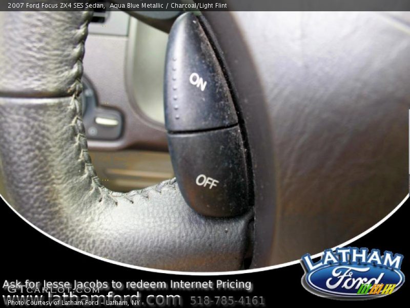 Aqua Blue Metallic / Charcoal/Light Flint 2007 Ford Focus ZX4 SES Sedan