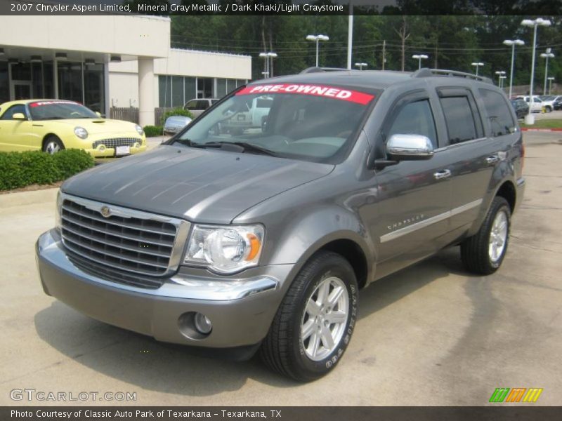 Mineral Gray Metallic / Dark Khaki/Light Graystone 2007 Chrysler Aspen Limited
