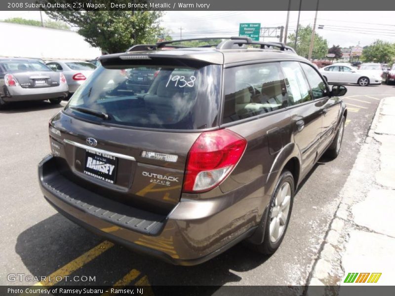 Deep Bronze Metallic / Warm Ivory 2008 Subaru Outback 2.5i Wagon