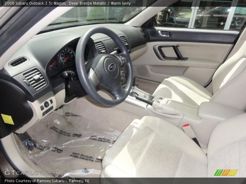 Deep Bronze Metallic / Warm Ivory 2008 Subaru Outback 2.5i Wagon
