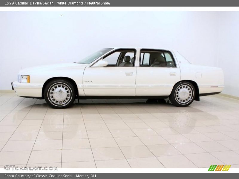 White Diamond / Neutral Shale 1999 Cadillac DeVille Sedan