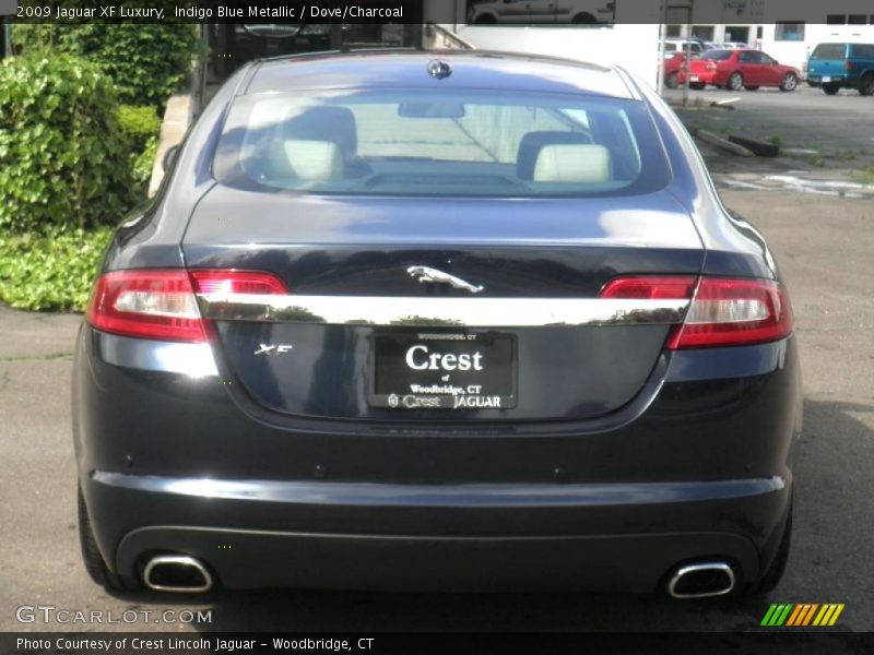 Indigo Blue Metallic / Dove/Charcoal 2009 Jaguar XF Luxury