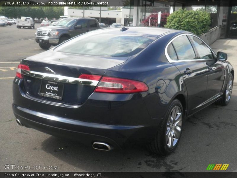 Indigo Blue Metallic / Dove/Charcoal 2009 Jaguar XF Luxury