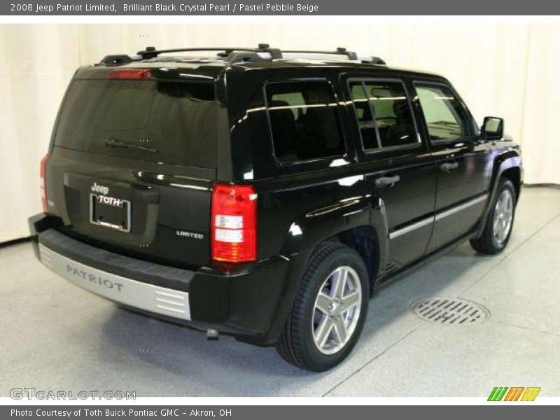 Brilliant Black Crystal Pearl / Pastel Pebble Beige 2008 Jeep Patriot Limited