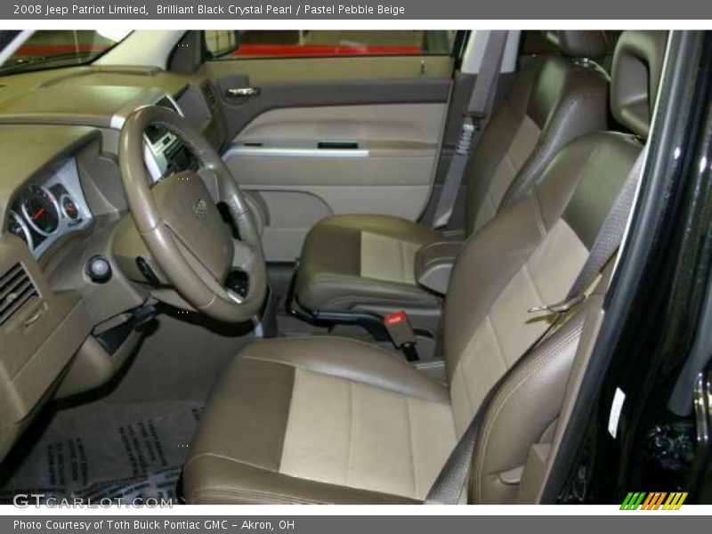 Brilliant Black Crystal Pearl / Pastel Pebble Beige 2008 Jeep Patriot Limited