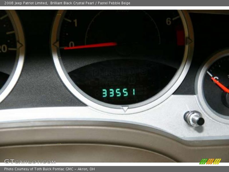 Brilliant Black Crystal Pearl / Pastel Pebble Beige 2008 Jeep Patriot Limited