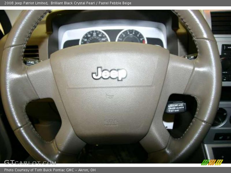 Brilliant Black Crystal Pearl / Pastel Pebble Beige 2008 Jeep Patriot Limited