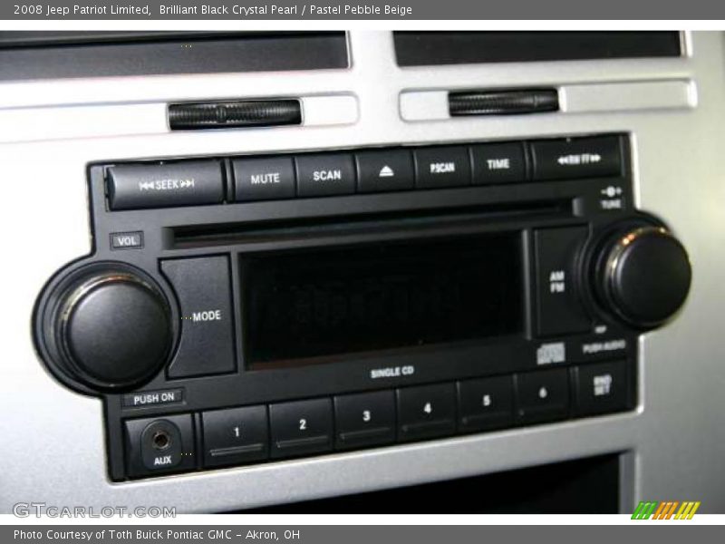 Brilliant Black Crystal Pearl / Pastel Pebble Beige 2008 Jeep Patriot Limited