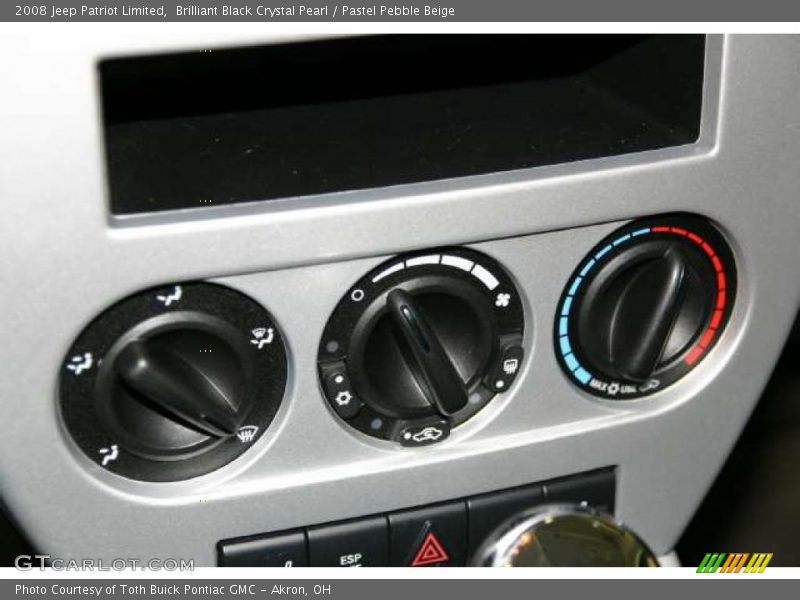 Brilliant Black Crystal Pearl / Pastel Pebble Beige 2008 Jeep Patriot Limited