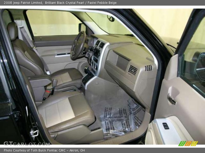 Brilliant Black Crystal Pearl / Pastel Pebble Beige 2008 Jeep Patriot Limited