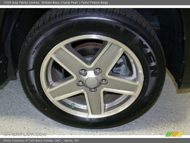 Brilliant Black Crystal Pearl / Pastel Pebble Beige 2008 Jeep Patriot Limited