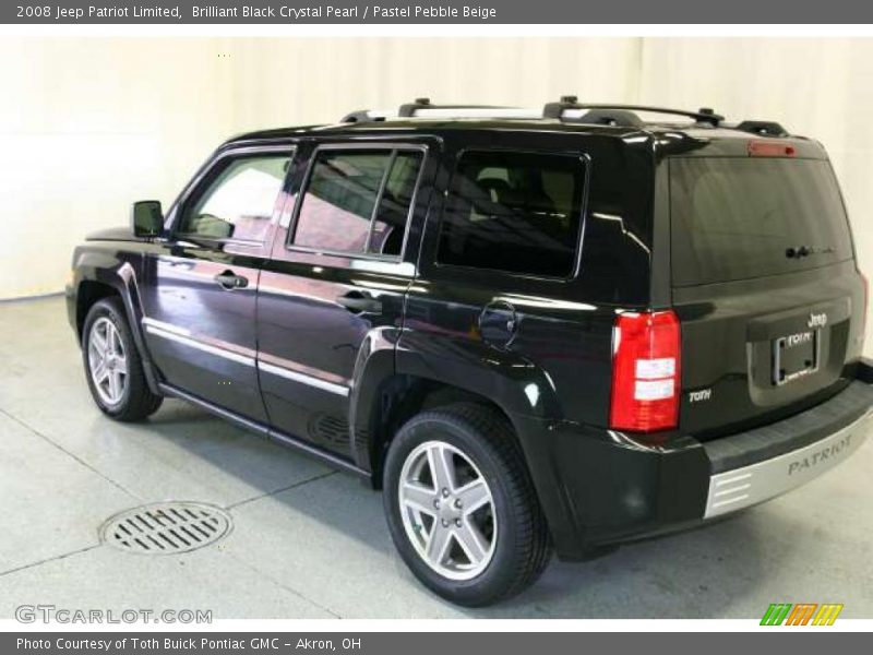 Brilliant Black Crystal Pearl / Pastel Pebble Beige 2008 Jeep Patriot Limited