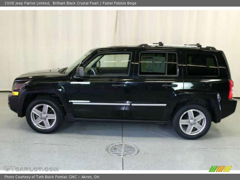 Brilliant Black Crystal Pearl / Pastel Pebble Beige 2008 Jeep Patriot Limited