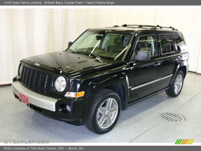 Brilliant Black Crystal Pearl / Pastel Pebble Beige 2008 Jeep Patriot Limited