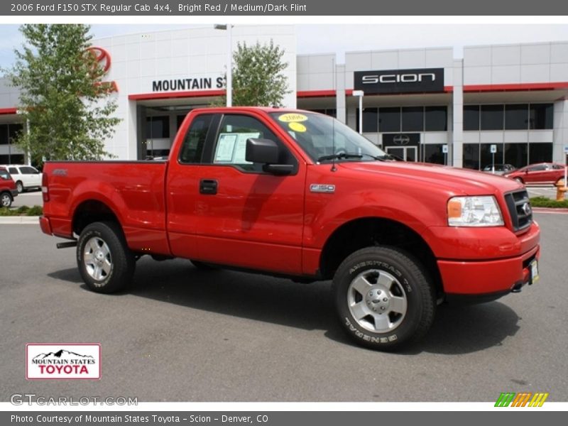 Bright Red / Medium/Dark Flint 2006 Ford F150 STX Regular Cab 4x4